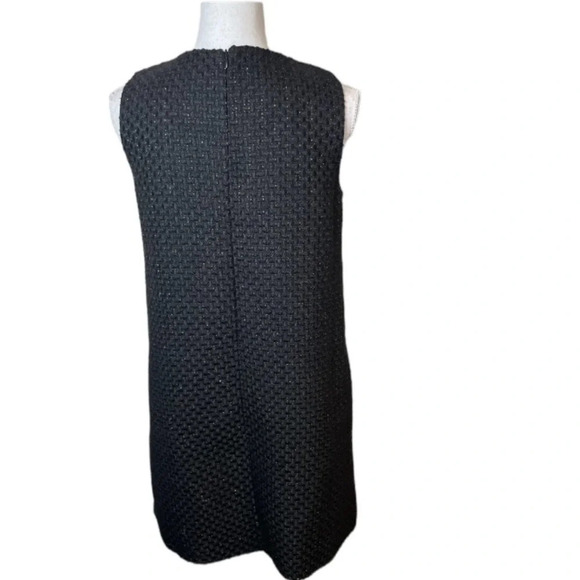 Molly Bracken Dress Womens Small Black Wool Pearl Shimmer Beads Formal Party - Picture 7 of 11